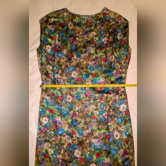 Vintage Mid Century  (50s  Or‎ 60s (?)) Floral Sheath Dress - Picture 6 of 10